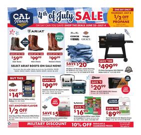 C A L Ranch Stores Weekly Ad Page 1