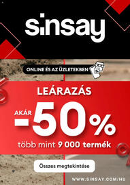 Sinsay akciós újság Oldal 1