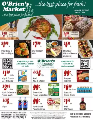 Obriens Market ad (valid until 1-07)