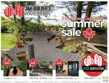 J&H Builder's Warehouse flyer week 26 Page 1