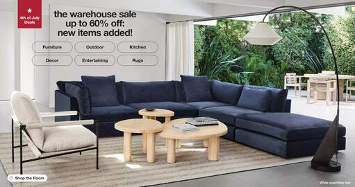 Crate & Barrel flyer week 26 Page 1