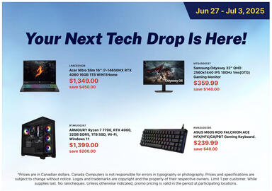 Canada Computers flyer week 26 Page 1