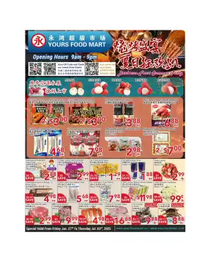 Yours Food Mart flyer (valid until 3-07)
