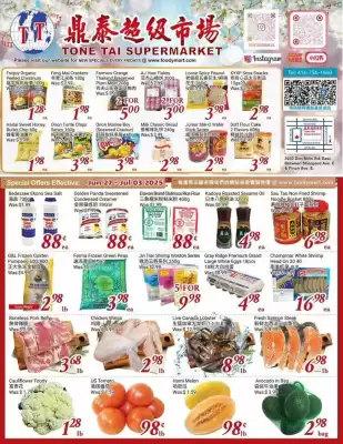 Tone Tai Supermarket flyer (valid until 4-07)