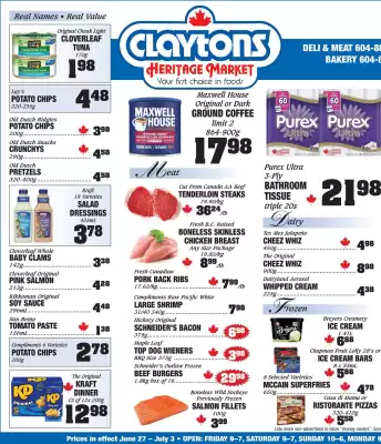 Claytons Heritage Market flyer (valid until 3-07)