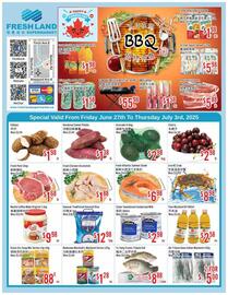 FreshLand Supermarket flyer week 26 Page 1
