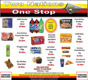 Two Nations One Stop flyer week 26 Page 1