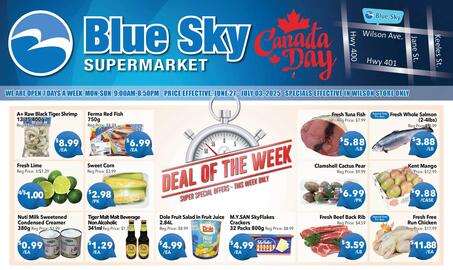 Blue Sky Supermarket flyer week 26 Page 1