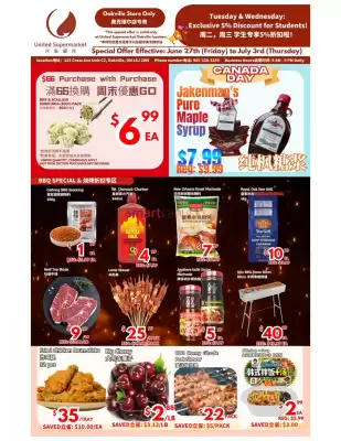 United Supermarket flyer (valid until 3-07)