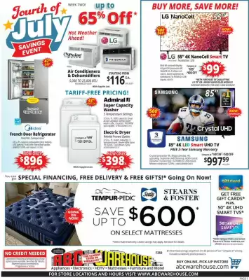 ABC Warehouse Weekly Ad (valid until 5-07)