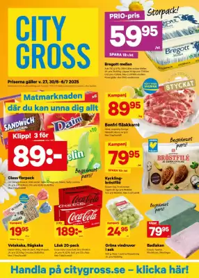 City Gross reklamblad