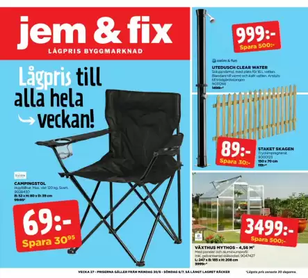 Jem&Fix reklamblad