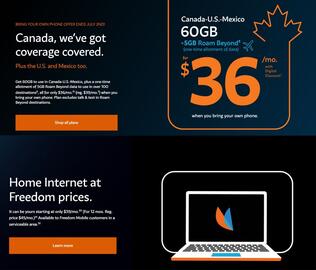 Freedom Mobile flyer Page 1