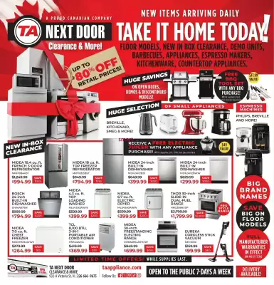 TA Appliances & Barbecues flyer (valid until 6-07)