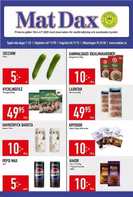 Matdax reklamblad