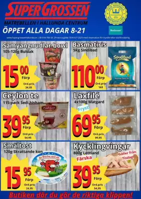 Supergrossen reklamblad