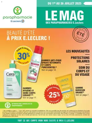 Catalogue E.Leclerc Parapharmacie
