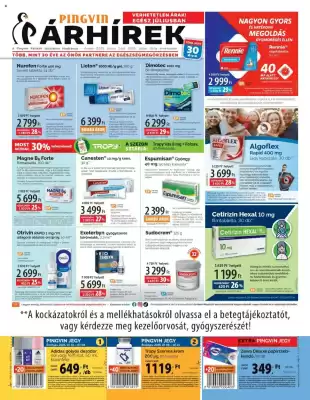 Pingvin Patika akciós újság (érvényes eddig: 31-07)