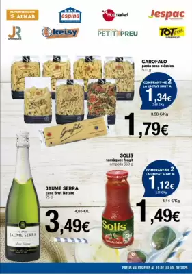 Folleto Supermercats Jespac (válido hasta el 19-07)