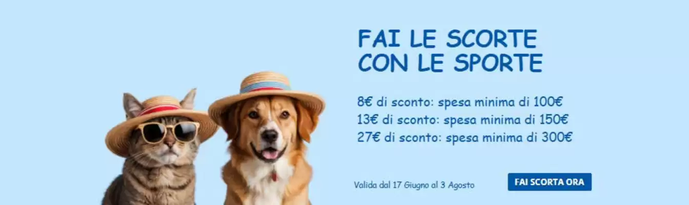 Volantino L'ora degli animali (valido fino al 3-08)