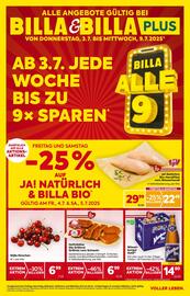 Billa Flugblatt woche 27 Seite 1