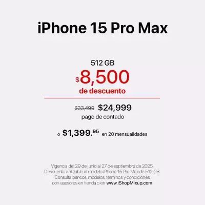 Catálogo iShop Mixup (válido hasta 27-09)
