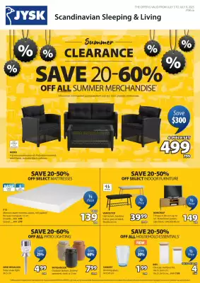 JYSK flyer (valid until 9-07)