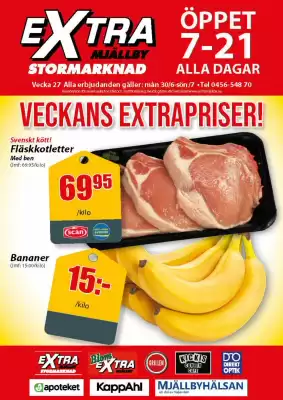 Extra Mjällby Stormarknad reklamblad