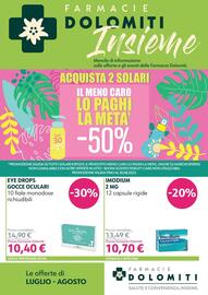 Volantino Farmacie Dolomiti Pagina 1