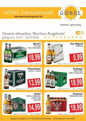 Getränke Göbel Prospekt (gültig bis 19-07)