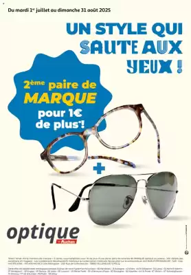 Catalogue optique Auchan (valable jusqu'au 31-08)