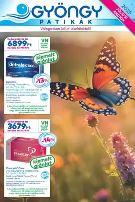 Gyöngy Patikák akciós újság (érvényes eddig: 31-07)