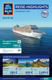Aldi Süd Reisen Prospekt Seite 1