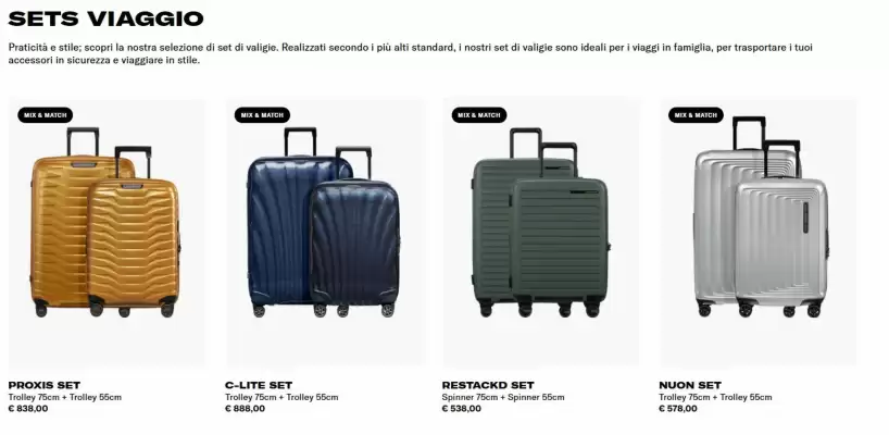 Volantino Samsonite (valido fino al 31-07)