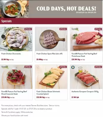 Tasman Butchers catalogue (valid until 7-07)