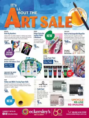 Eckersley's Art & Craft catalogue (valid until 31-07)