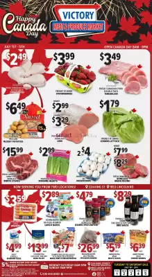 Victory Meat Market flyer (valid until 9-07)