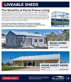 Wide Span Sheds catalogue Page 19