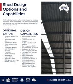 Wide Span Sheds catalogue Page 22