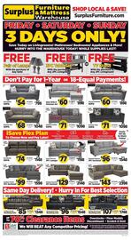 Surplus Furniture flyer Page 1