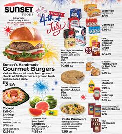 Sunset Foods Weekly Ad week 27 Page 1