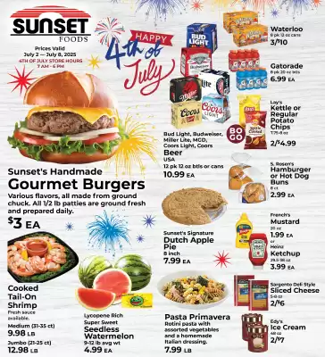 Sunset Foods Weekly Ad (valid until 8-07)