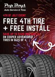 Pep Boys Weekly Ad Page 1