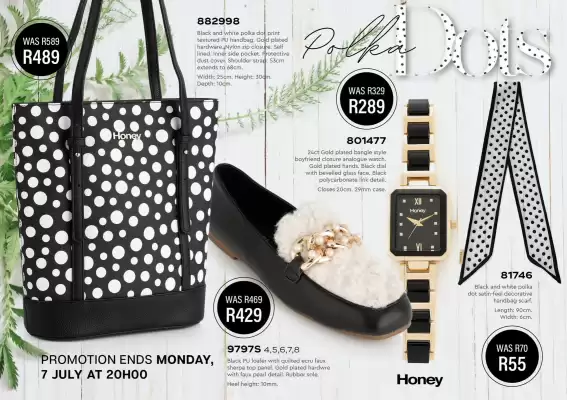 Honey Fashion Accessories catalogue (valid until 7-07)