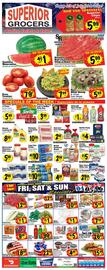 Superior Grocers Weekly Ad week 27 Page 1