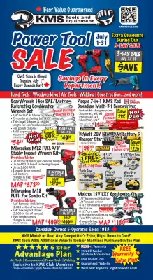 KMS Tools flyer (valid until 9-07)