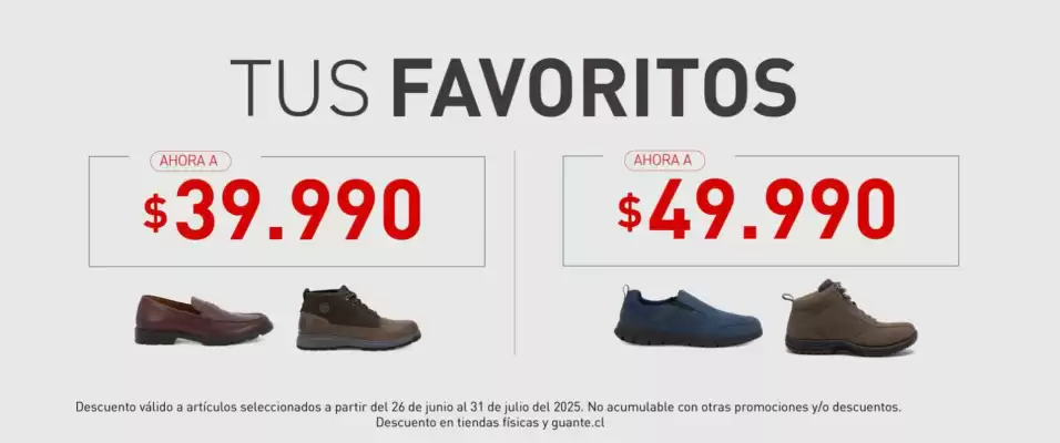 Catálogo Guante Zapatos (válido hasta 31-07)