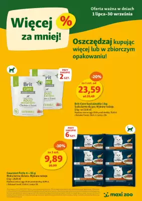 Maxi Zoo gazetka (ważność do 30-09)