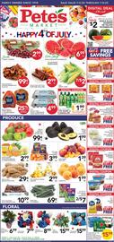 Pete's Fresh Market Weekly Ad week 27 Page 1