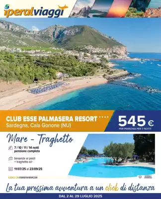 Volantino Iperal Viaggi (valido fino al 29-07)